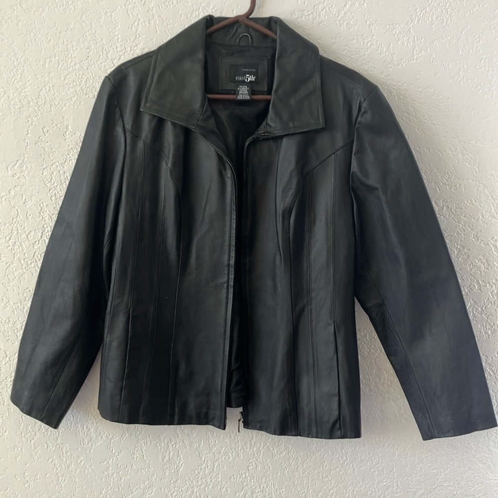 Leather Jacket by East 5th -Petite E Large